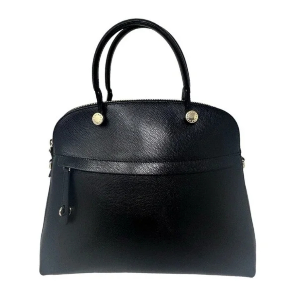 FURLA, Women's Crossbody/ Satchel Bag, Color Black, Gold, Zipper Closure